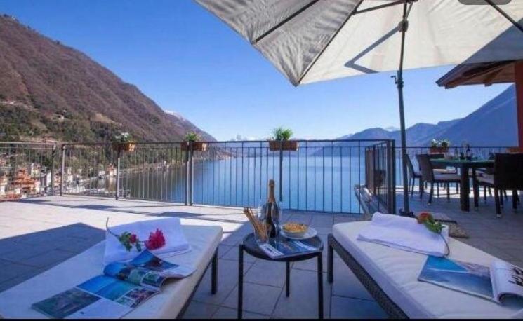 Luxury Penthouse With Big Terrace Apartment Argegno Ngoại thất bức ảnh